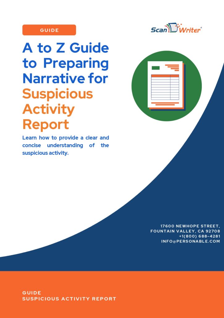 Your A to Z Guide to Preparing Narrative for Suspicious Activity Report